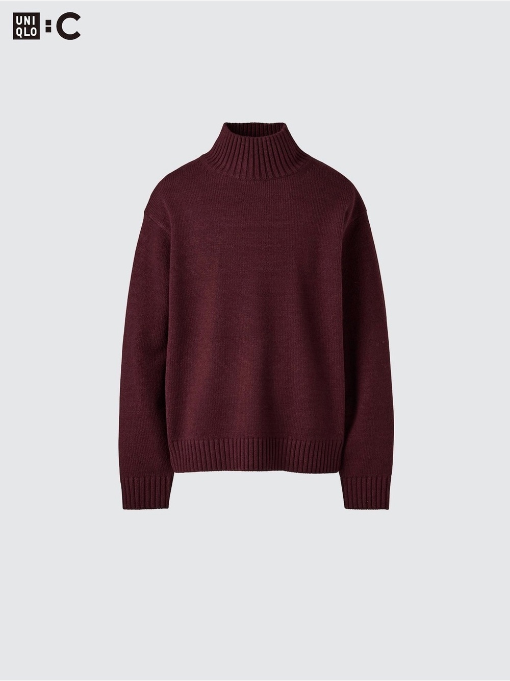 Uniqlo C Wine Low Gauge High Neck Sweater